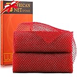 UJFQBH 2 Pieces African Bath Sponge African Net