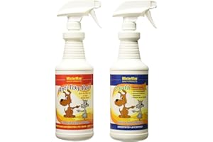 Mister Max Anti Icky Poo Enzyme Cleaner Spray Combo - Pet Urine Odor Remover & Tough Stain Remover with P-Bath (Urine Pre-Treat Conditioner)