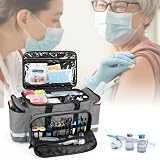 Damero Medical Bag Gray, Emergency Bag with 2 Pouches & Multi Pocket Storage view 8