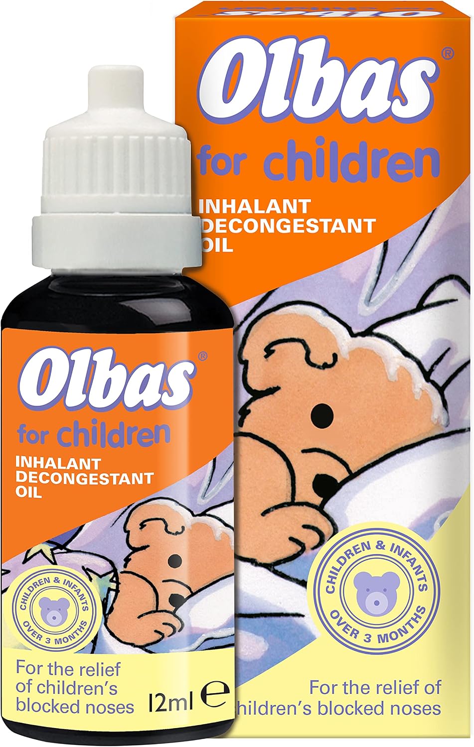 Olbas Oil For Children 12ml, Inhalant Decongestant Oil, Relief from Catarrh, Colds & Blocked Sinuses