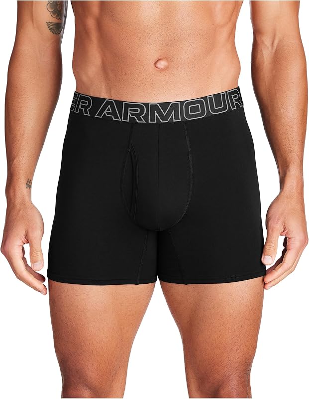 , Pack de 3 boxers de algodão masculino, 15 cm de alça, ultra-macio, conforto durante todo o dia., Pequeno