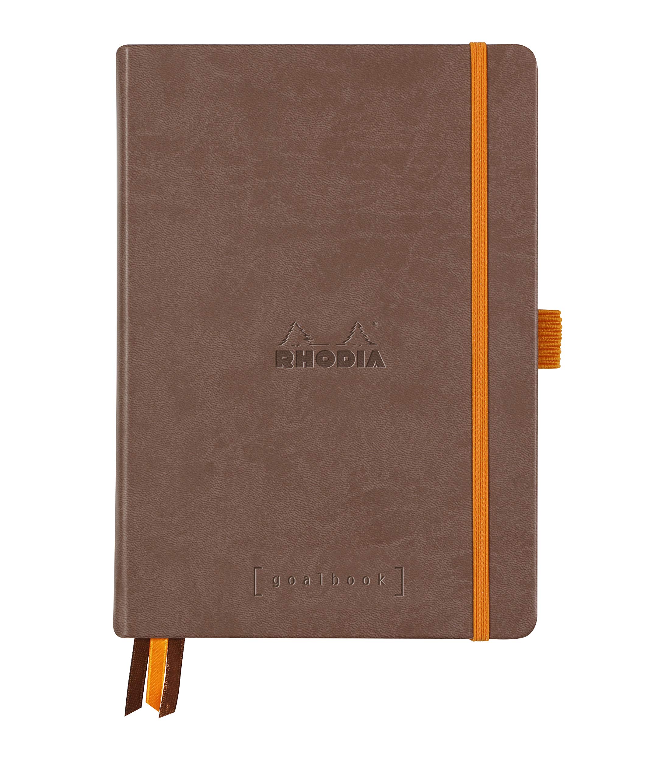 Rhodia Hardcover Goal Book, A5, Dot - Chocolate