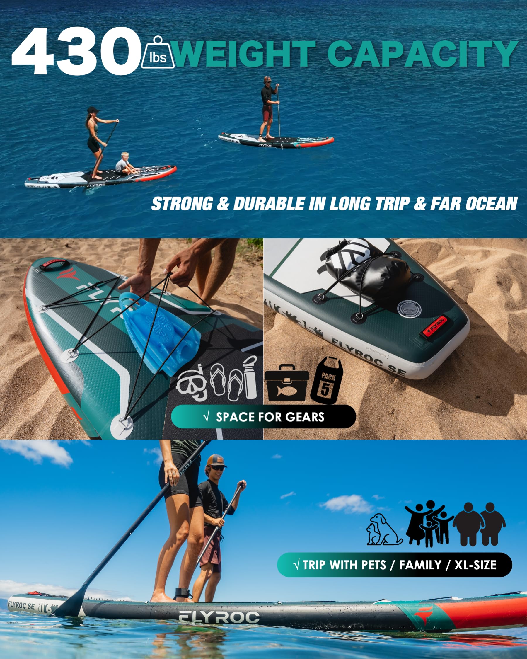 Mua 11'6x35'' Extra Wide Inflatable Paddle Board, Stand Up Paddle Board ...