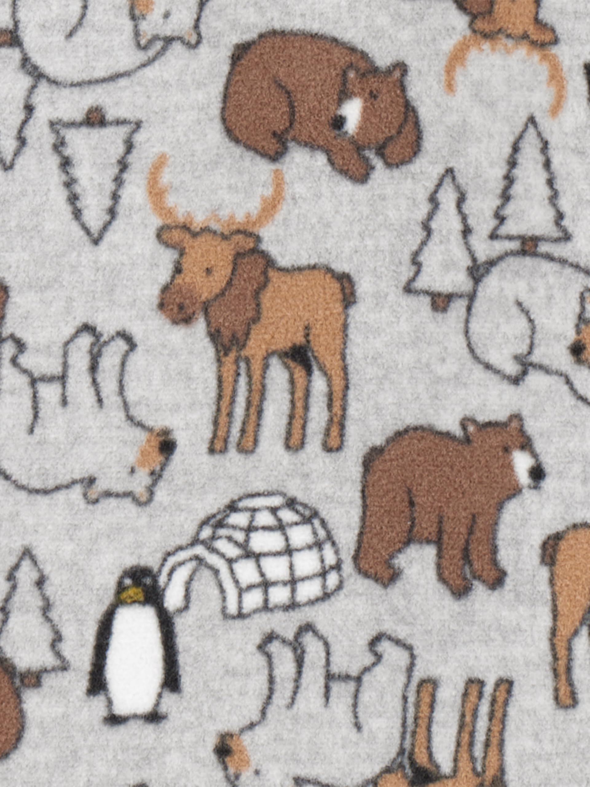 Simple Joys by Carter's Toddlers and Baby Boys' Loose-Fit Flame Resistant Fleece Footed Pajamas, Pack of 3