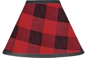 Sweet Jojo Designs Woodland Buffalo Plaid Lamp Shade - Red and Black Rustic Country Lumberjack