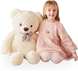 IKASA Giant Teddy Bear 78cm White Soft Plush Toy EN71 ASTM Safe Gift