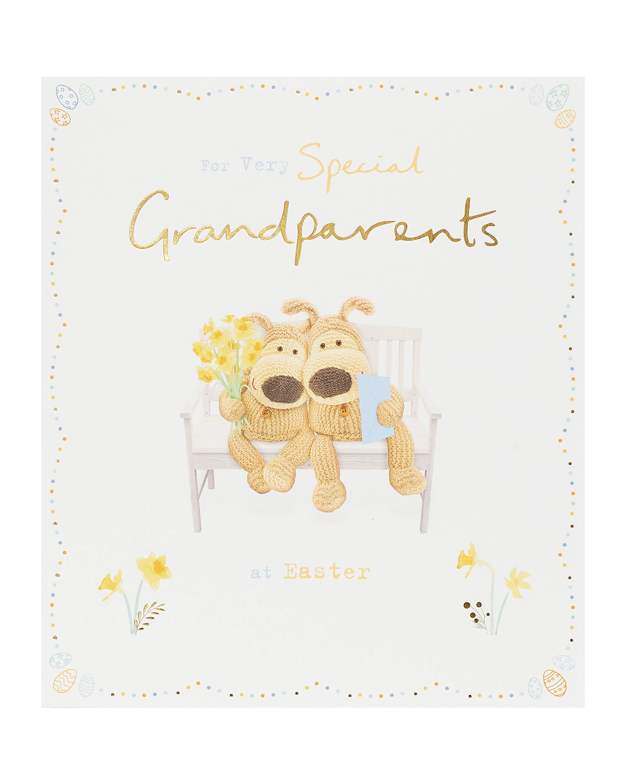 UK Greetings Happy Easter Card for Grandparents, Boofle Easter Card, Grandparents Easter Card from Grandchildren, to Very Special Grandparents Easter Card