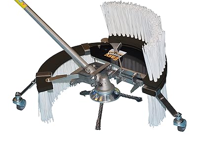 EcoBrush & EasyProtect Komplettset - Wildkrautbürste und Schutz für Motorsensen und Freischneider inkl. 18 Drahtzöpfen