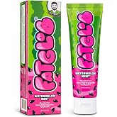 FatGlob 10% Nano-Hydroxyapatite Toothpaste, Watermelon Mint, Fluoride-Free with Xylitol &amp; Aloe, SLS Free, Vegan, Paraben Free, Sensitive Teeth Whitening, Dentist Formulated, Adults &amp; Kids, 3.4 oz