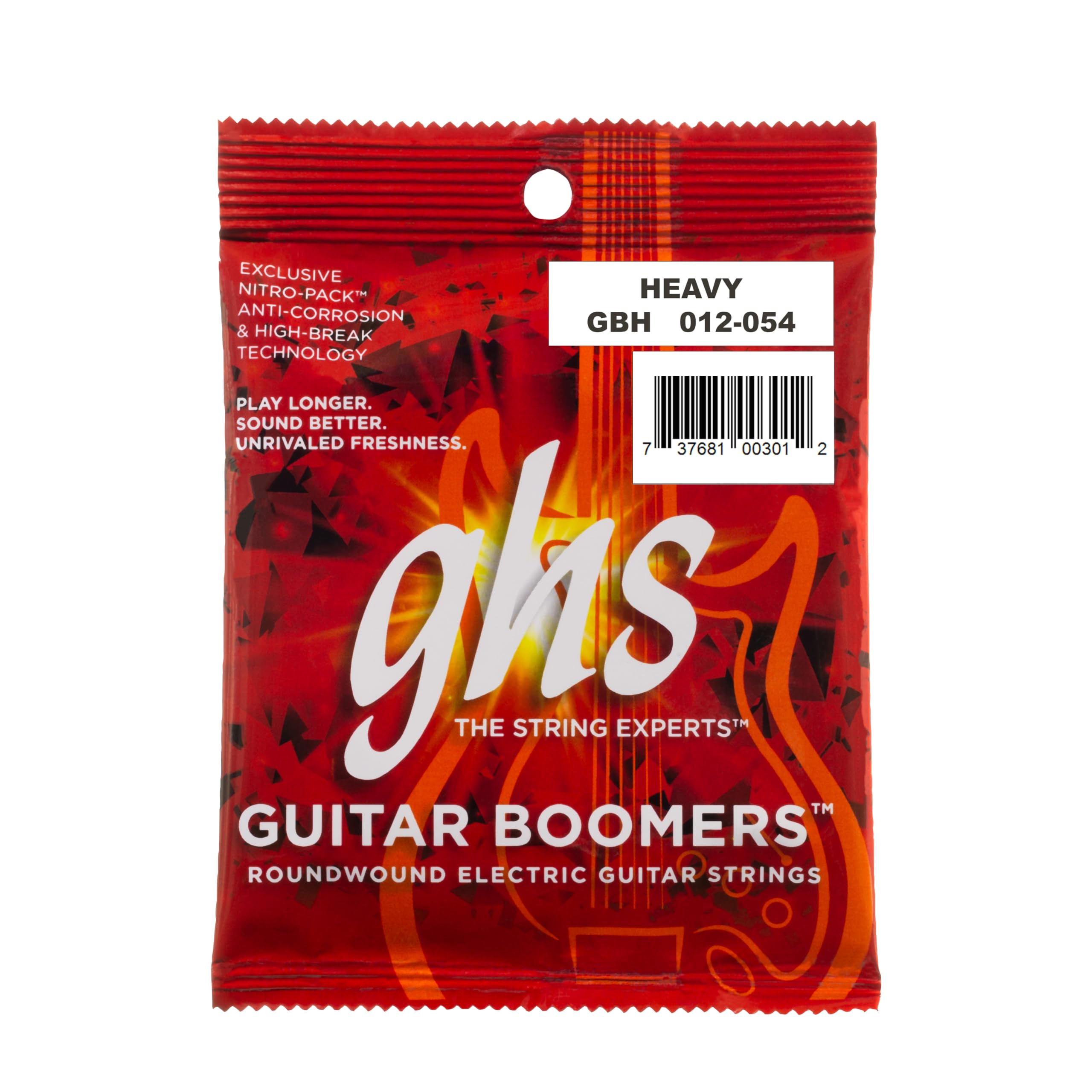 GHS BOOMERS String Set For Electric Guitar - GB-H - Heavy - 012/052