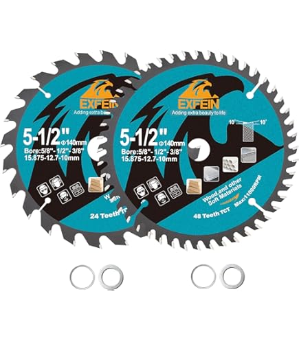 3 Inch HSS Circular Saw Blades - 3-Pack 72T, 10mm Bore, For Wood, Copper, Aluminum, Plastic