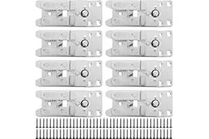 ZIQI 8PCS Sectional Couch Connectors, Galvanized Iron Sofa Connectors with 72pcs Screws (5.5inch 2.2inch)