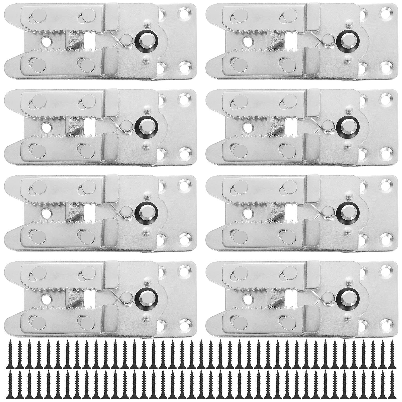 Photo 1 of ZIQI 8PCS Sectional Couch Connectors, Galvanized Iron Sofa Connectors with 72pcs Screws (5.5inch 2.2inch)