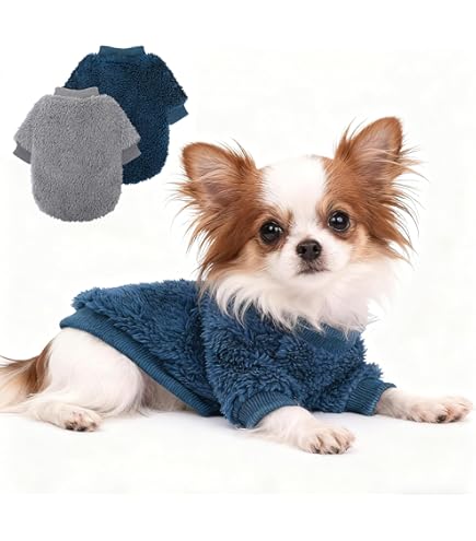 Amazon.com : 2 Pieces XXS Dog Sweater Teacup Dog Clothes