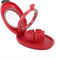 Egg Slicer for Hard Boiled Eggs,Easy to Cut Egg into Slices, Wedge and Dices, Sturdy ABS Body with Stainless Steel Wires…