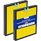 Vital 100S Pet Allergy Replacement Filter for LEVOIT Vital 100S and Vital 100S-P Air Purifier, 3-In-1 Filter, Efficiency Activated Carbon for Pets, Dust, Pollen, Vital 100S-RF-PA, 2pack