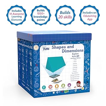 Kompanions Shapes And Dimensions Kube Augmented Reality (Ar), Digital Games Powered Educational Toy
