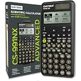 CATIGA Black Scientific Calculator with Textbook-Style HD Display, Solar &amp; Battery Scientific Calculators for College, High School &amp; Engineering Students, Icon Menu &amp; Magnetic Hard Case, CS-991NX