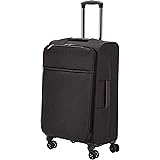 Amazon Basics Belltown Softside Spinner Suitcase Luggage - Expandable with Wheels - 26 Inch, Black