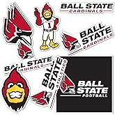 Desert Cactus Ball State University Sticker Cardinals Ball U Sticker Vinyl Decals Laptop Water Bottle Car Scrapbook Sheet T2 (Type 2)