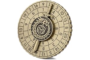Spinner DND Dice, Dragon Sword Metallic D&D Dice, Dragon Roulette Dice Spinner for DND Dice Set, DND Gifts with Gift Box, Rol