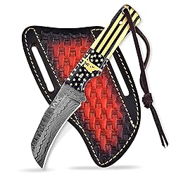 WOMBAT KNIVES Handmade Damascus Steel Lineman tools