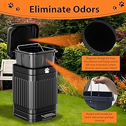 Kopuncare Dog Poop Trash Can Outside, 5L/1.3Gal