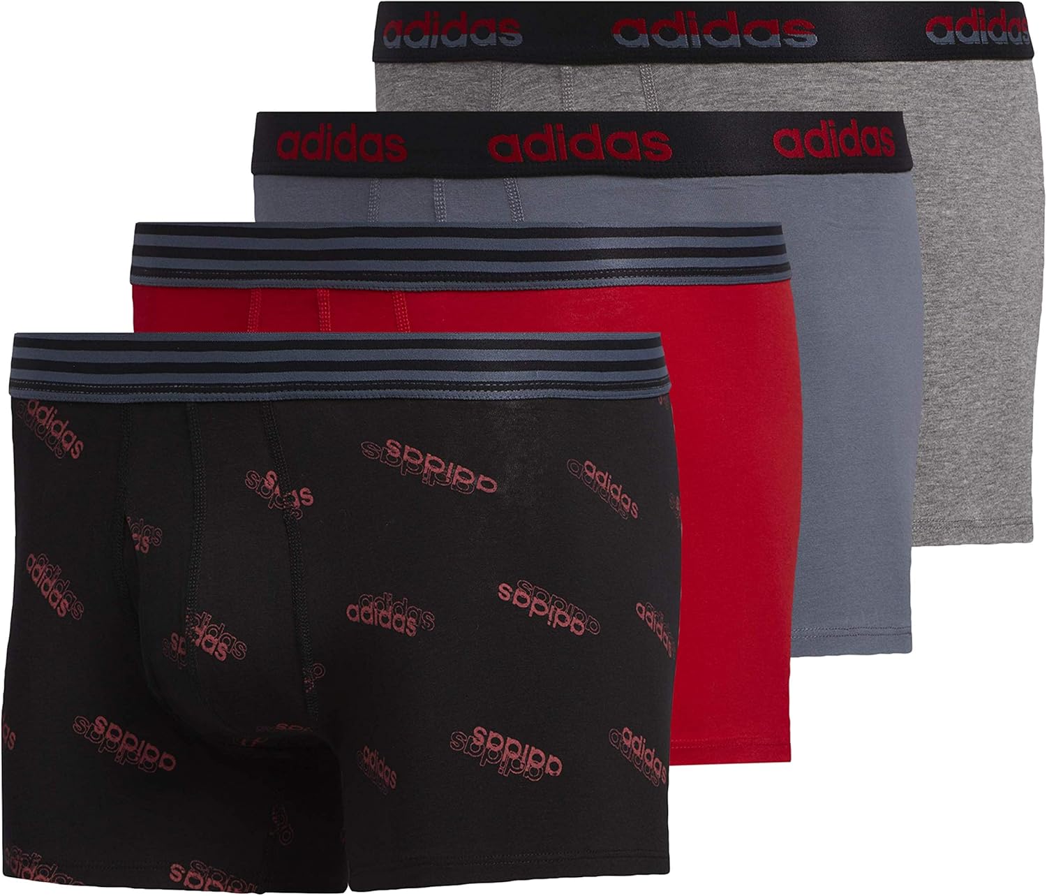 adidas Core Stretch Cotton Trunk Underwear (4Pack) Core Biancheria