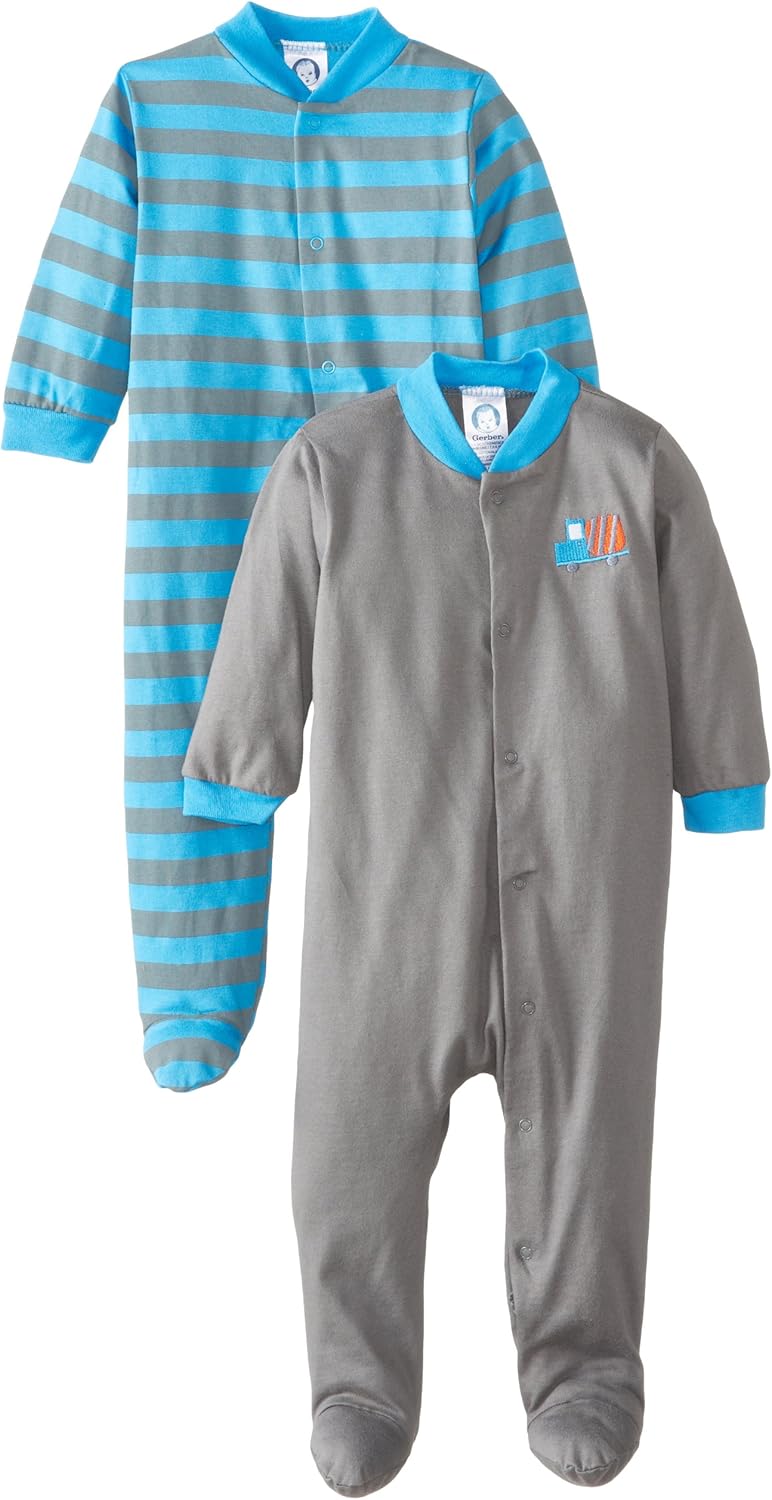 Gerber Baby Boys' 2-Pack Sleep 'N Play: Clothing