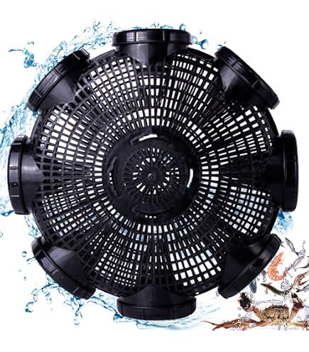 Drasry Foldable Fishing Bait Trap - Collapsible Minnow Crab Shrimp Net With Multiple Entrance Holes