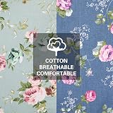 FANTESI 2 Pack Floral Kitchen Aprons Adjustable Pockets Women view 5