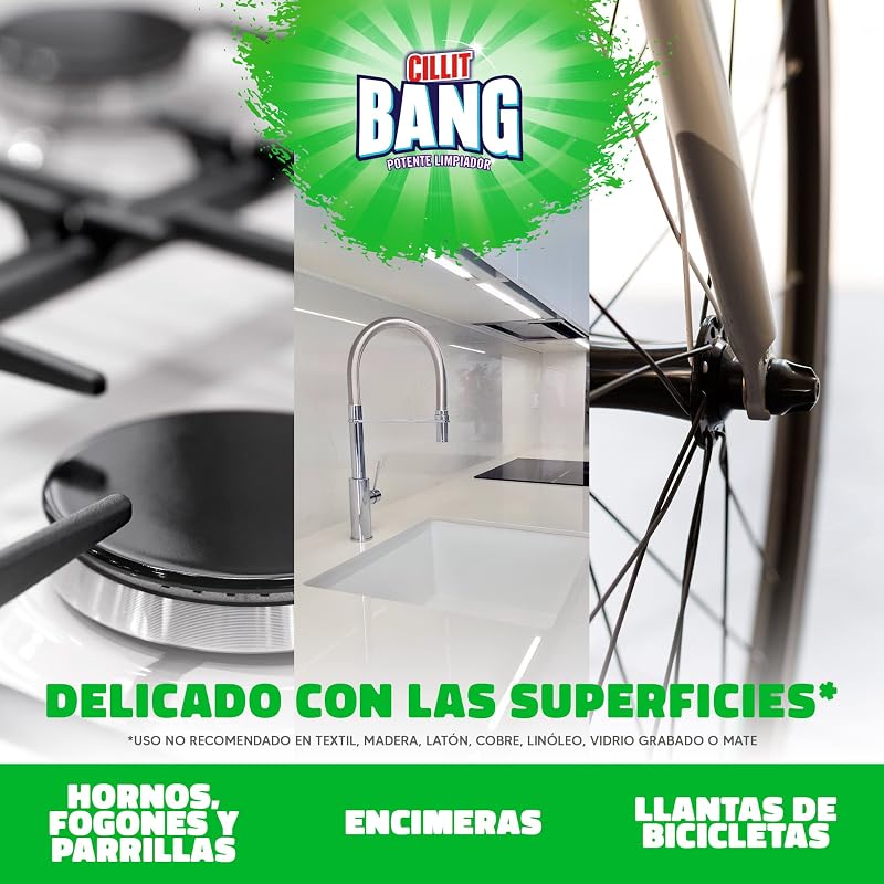- Spray limpiador quitagrasas, para cocinas y spray Suciedad y manchas de humedad, para baños - Pack 2 x 750 ml