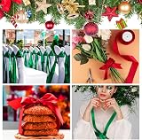 YAAVAAW 22m Dark Green Satin Ribbon 40mm Wide Gift Wrapping Ribbon view 6