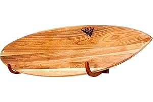 COR Surf Surfboard Wall Rack for Longboards and Shortboards | Beautiful Wood Wall Display Mount Works Indoor and Outdoor