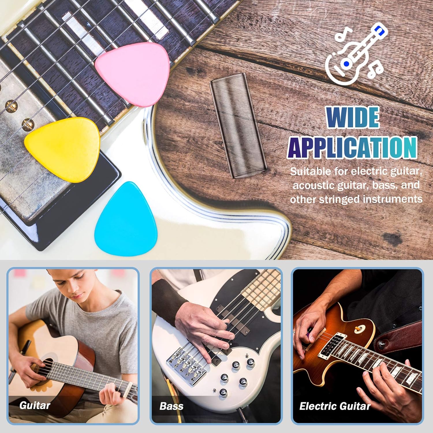 Glass Guitar Slide Guitar Finger Slides Finger and Knuckle Slide for