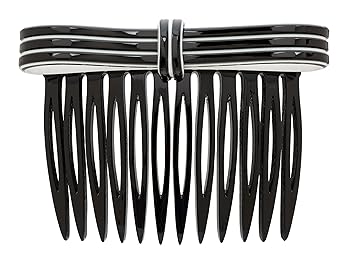 Amazon Com France Luxe Layered Bow Side Comb Black Beauty