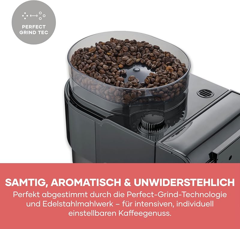 Filter-Kaffeemaschine, Thermokanne, Mahlwerk, bis zu 8 Tassen, 1L — Foto 5 von 8