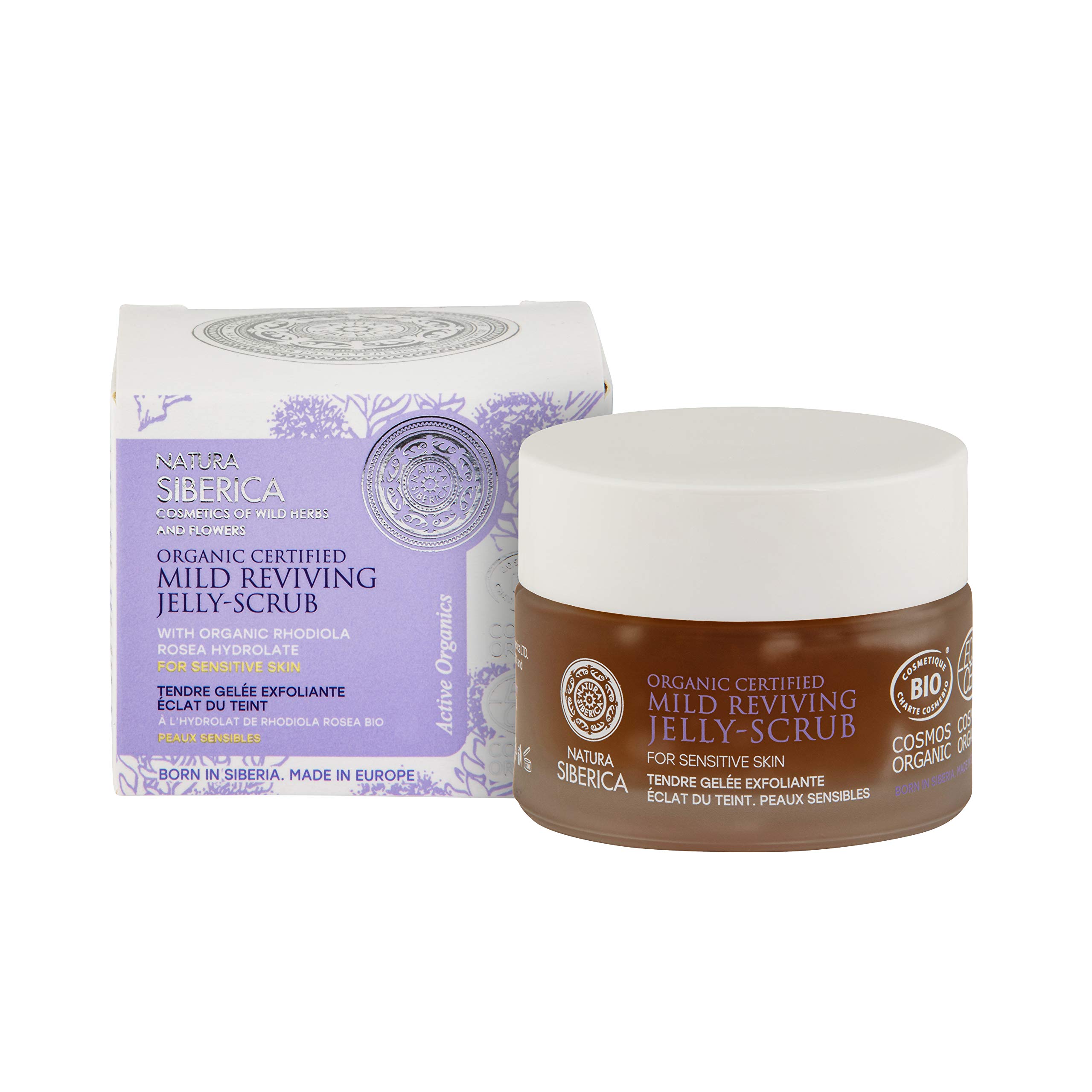 Natura Siberica Organic Certified Sensitive Skin, Mild Reviving Jelly-Scrub