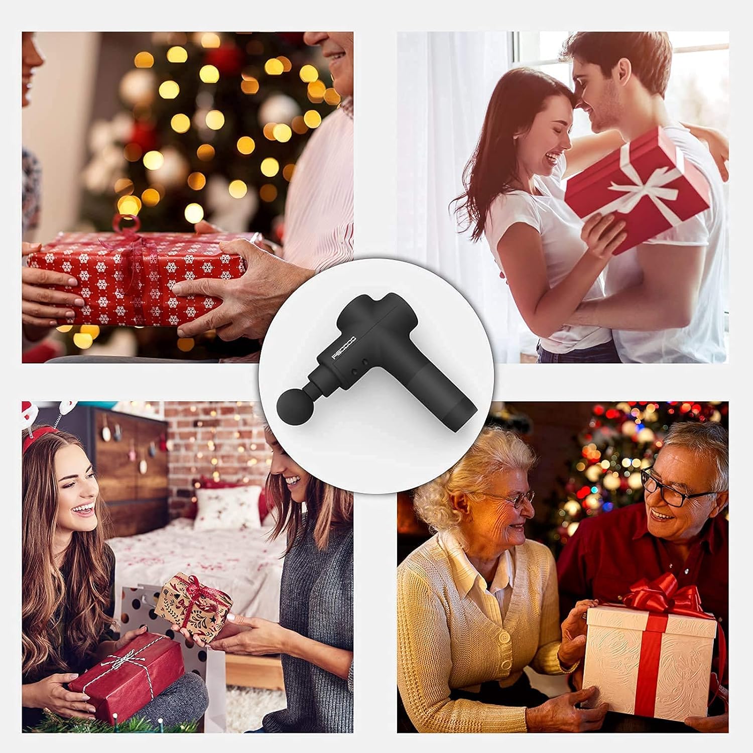 Massage Gun for Fathers Day Gifts,Professional Deep Tissue Muscle Massager,Percussion Handheld Electric Back Massager,Portable Quiet Body Neck Massager with 20 Speeds & 6 Massage Heads for Pain Relief: Health & Personal Care