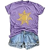 Magical Shirt Women Magic Sun Print Tshirt Cute Sunshine Graphics T Shirts Summer Vacation Short Sleeve Tops