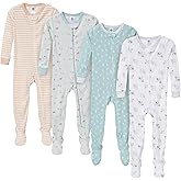 Gerber Unisex Baby 4-Pack Footed Pajamas