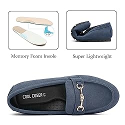 COOL COSER C Women's Wide Casual Comfort Loafers