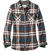 Legendary Whitetails Women’s Long Sleeve Plaid Flannel Button Up Shirt 100% Cotton
