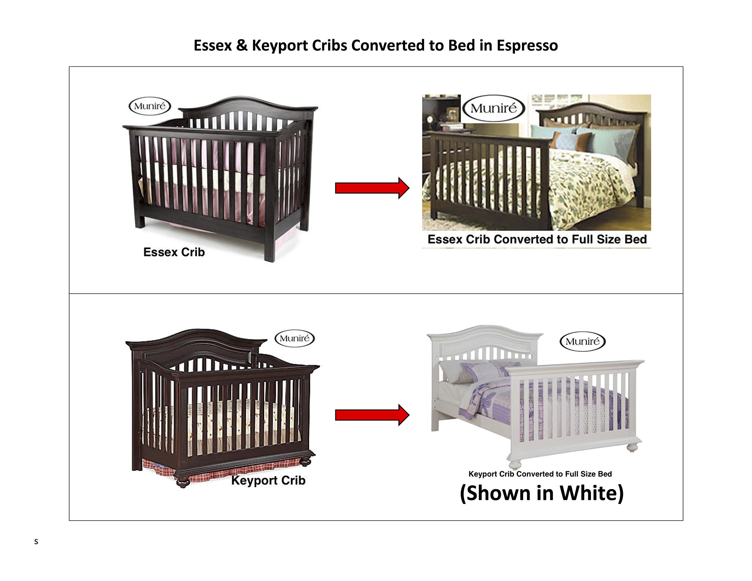 Full Size Conversion Kit Bed Rails for Munire Cribs (Espresso) Buy