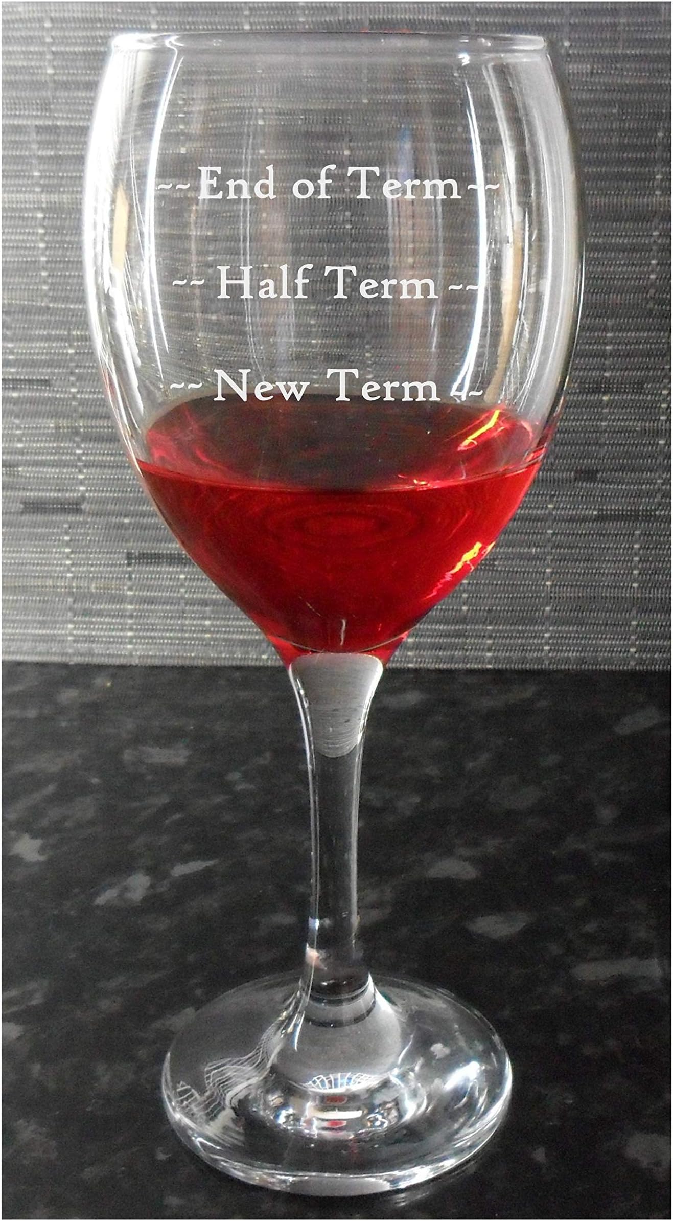 Wine Glass Gift for Teachers - End of Term, Half Term, New Term