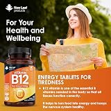 New Leaf Vitamin B12 Tablets 1000mcg Vegan Methylcobalamin 4 Month Supply view 3