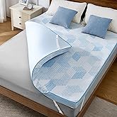 PERLECARE Firm Mattress Topper King - 3 Inch Cooling Memory Foam Bed Topper for Pressure Relief, Soft and Supportive, Non-Slip Design, Removable and Washable Cover, CertiPUR-US Certified