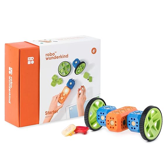 Robo Wunderkind Roboter Baukasten - Baue und Programmiere Roboter - Mint Spielzeug für 5-10-jährige Kinder - Kompatibel mit L