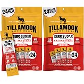Tillamook Country Smoker Zero Sugar Original Mini Smoked Sausages, 0.33 Ounce, 48 Count, Individually Wrapped Beef Sticks for Kids-Friendly Snacking, Road Trips &amp; On-the-Go, Hardwood Smoked