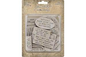 Lot de 60 étiquettes avec citation Tim Holtz